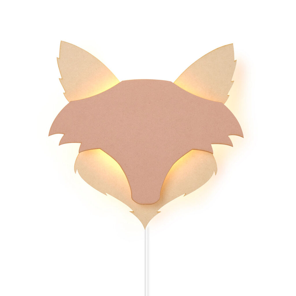 Fox wall lamp